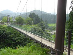 じょんのび村の吊り橋